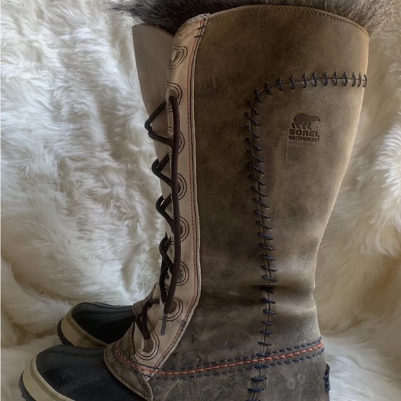 Sorel Cate the Great Tusk womens 7 Nice Rare Boots Winter - Picture 7 of 12